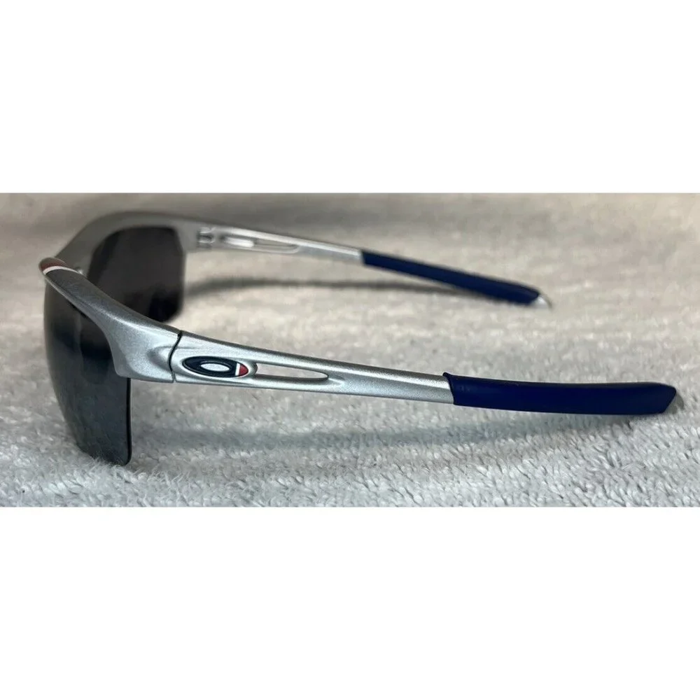 Oakley RPM Men's Sunglasses Silver Team USA Frames Black Iridium Lens 009205-17